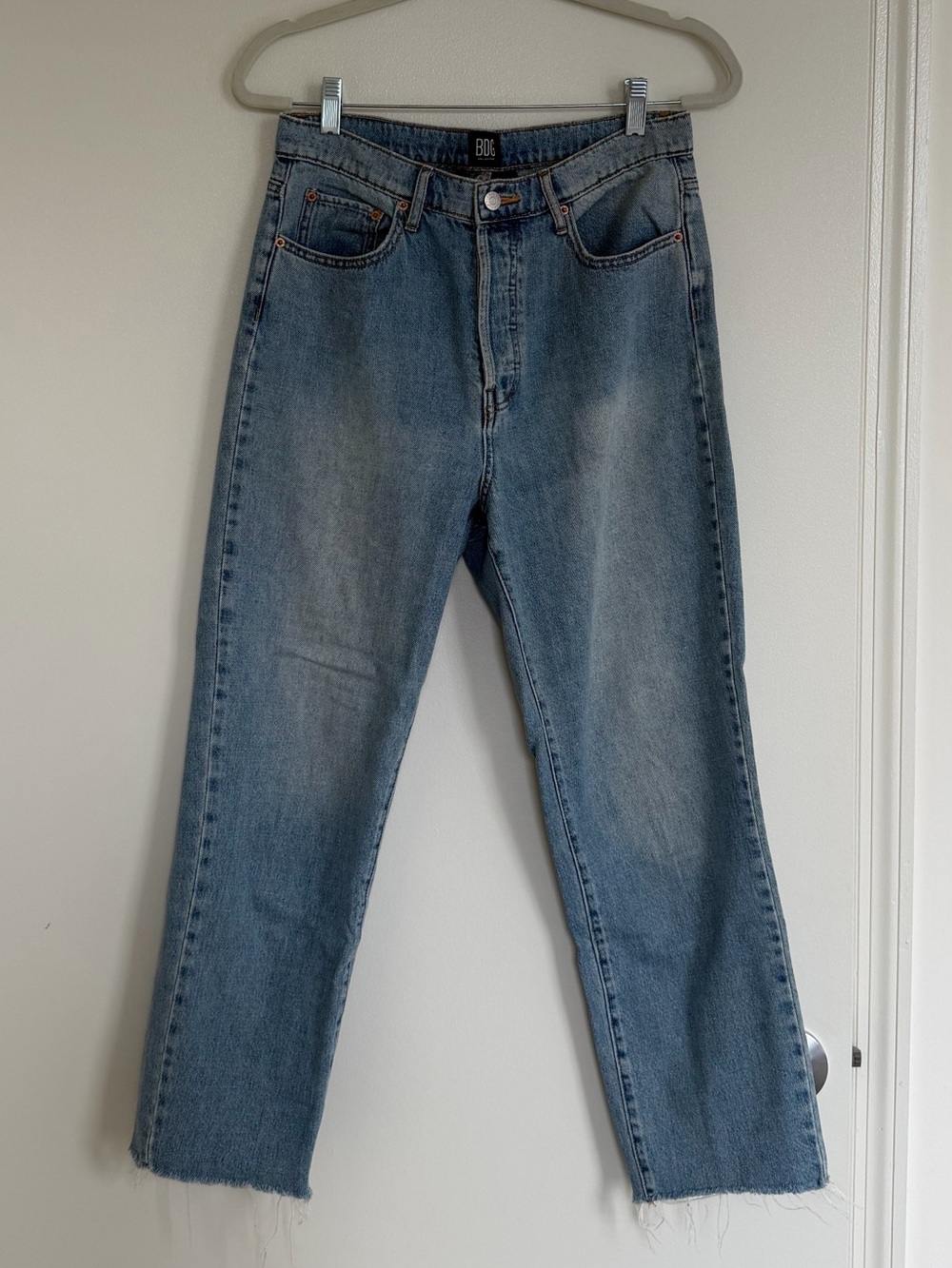 BDG Mid Wash Straight Leg Jeans - Blue